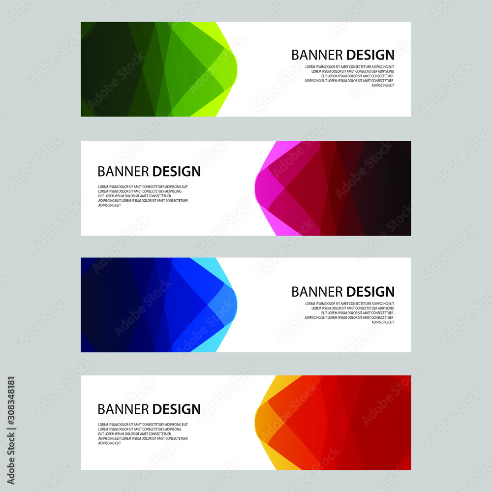 Fototapeta premium Vector Abstract design banner web template