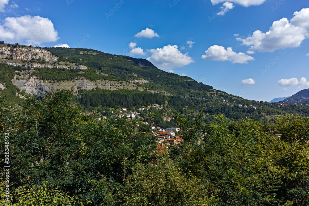 Iskar Gorge and village of Tserovo , Balkan Mountains, Bulgaria