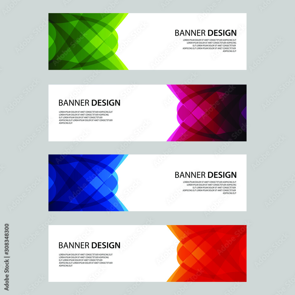 Fototapeta premium Vector Abstract design banner web template