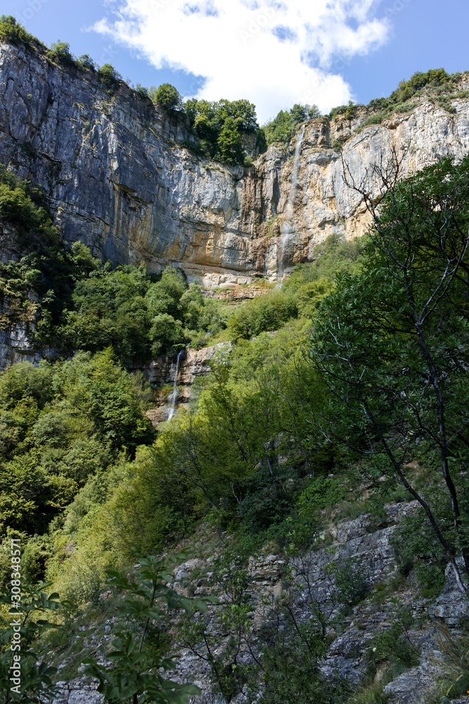 Waterfall Skaklya near village of Zasele, Balkan Mountains, Bulgaria