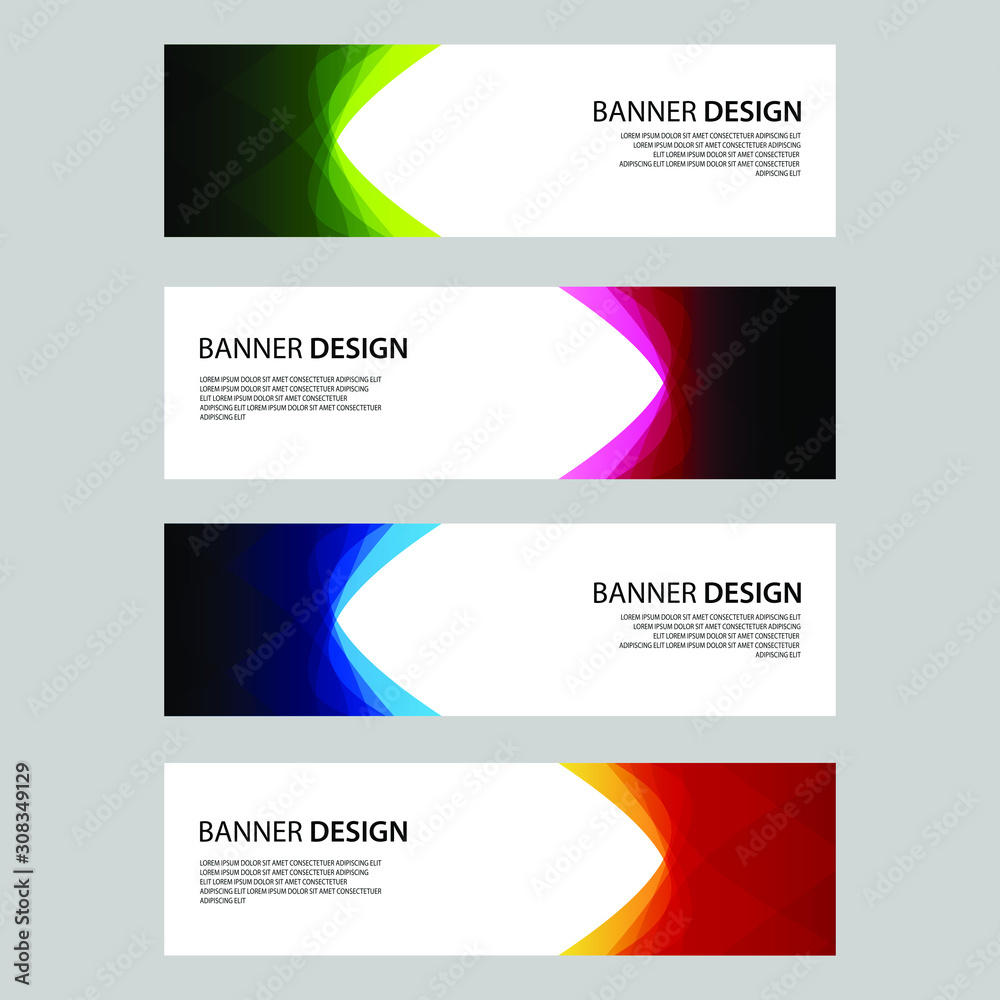 Fototapeta premium Vector Abstract design banner web template
