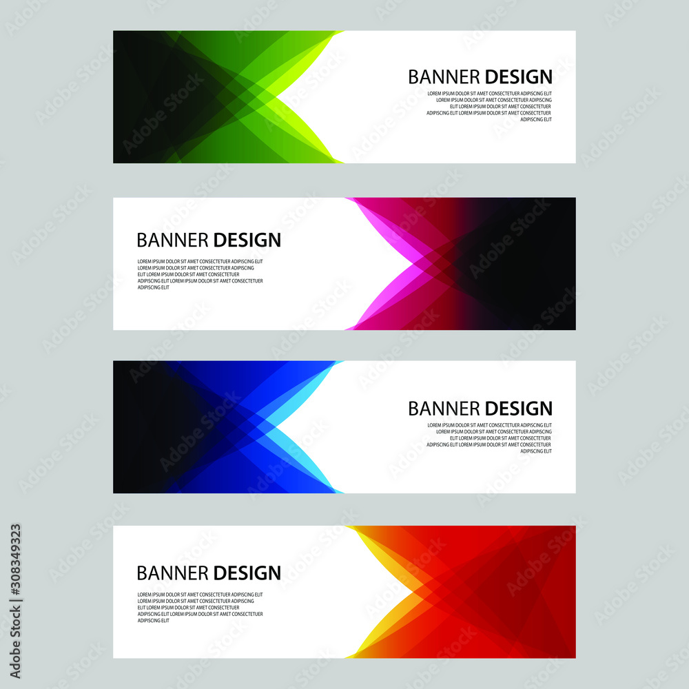 Fototapeta premium Vector Abstract design banner web template