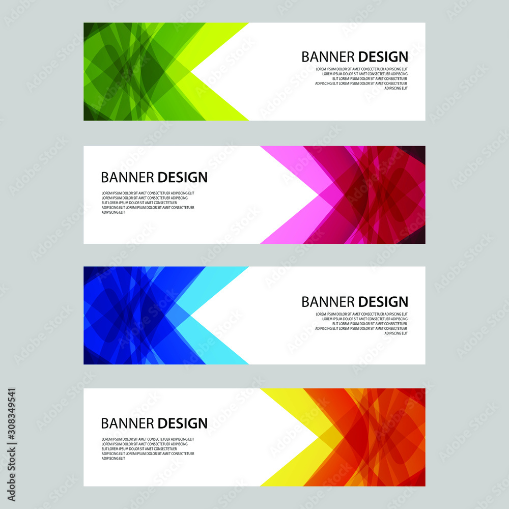 Fototapeta premium Vector Abstract design banner web template