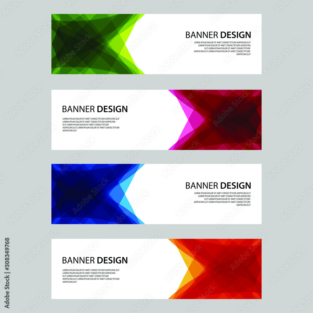 Fototapeta premium Vector Abstract design banner web template