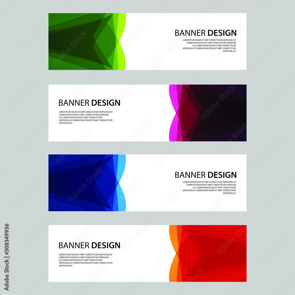 Fototapeta premium Vector Abstract design banner web template