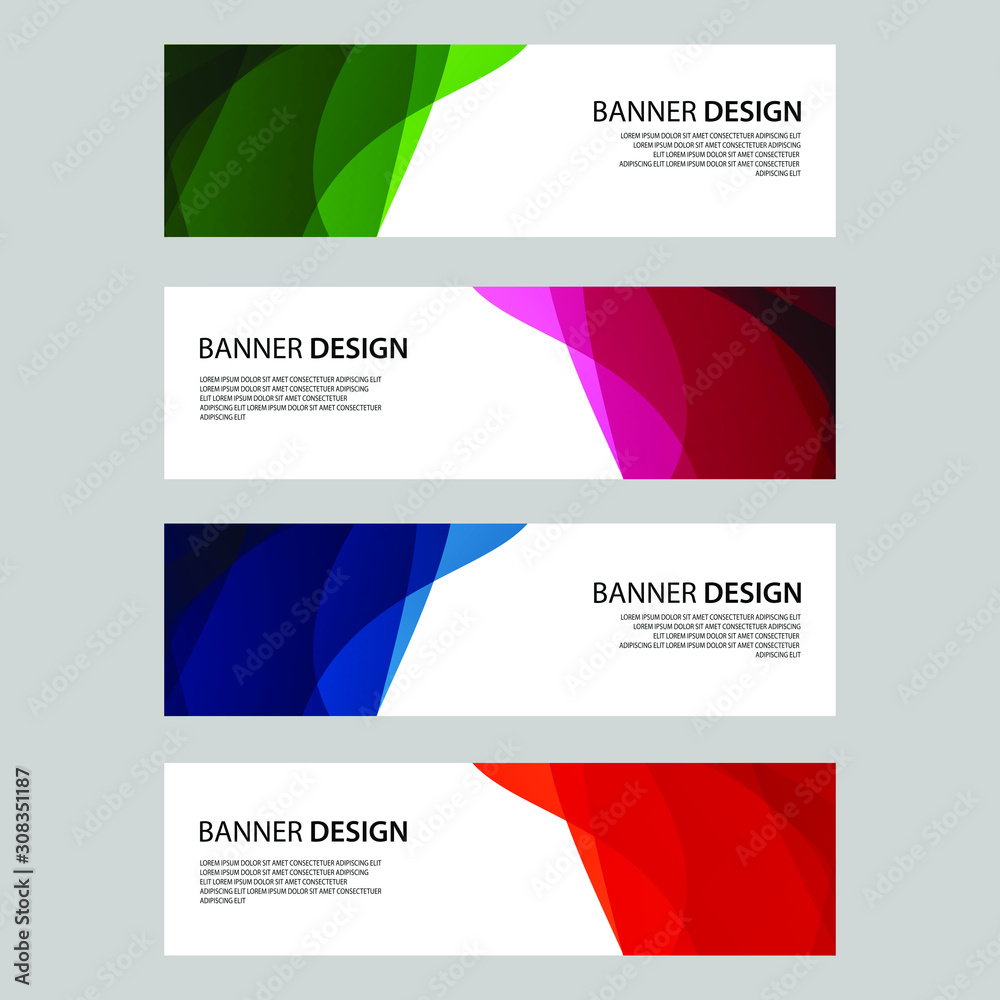 Fototapeta premium Vector Abstract design banner web template