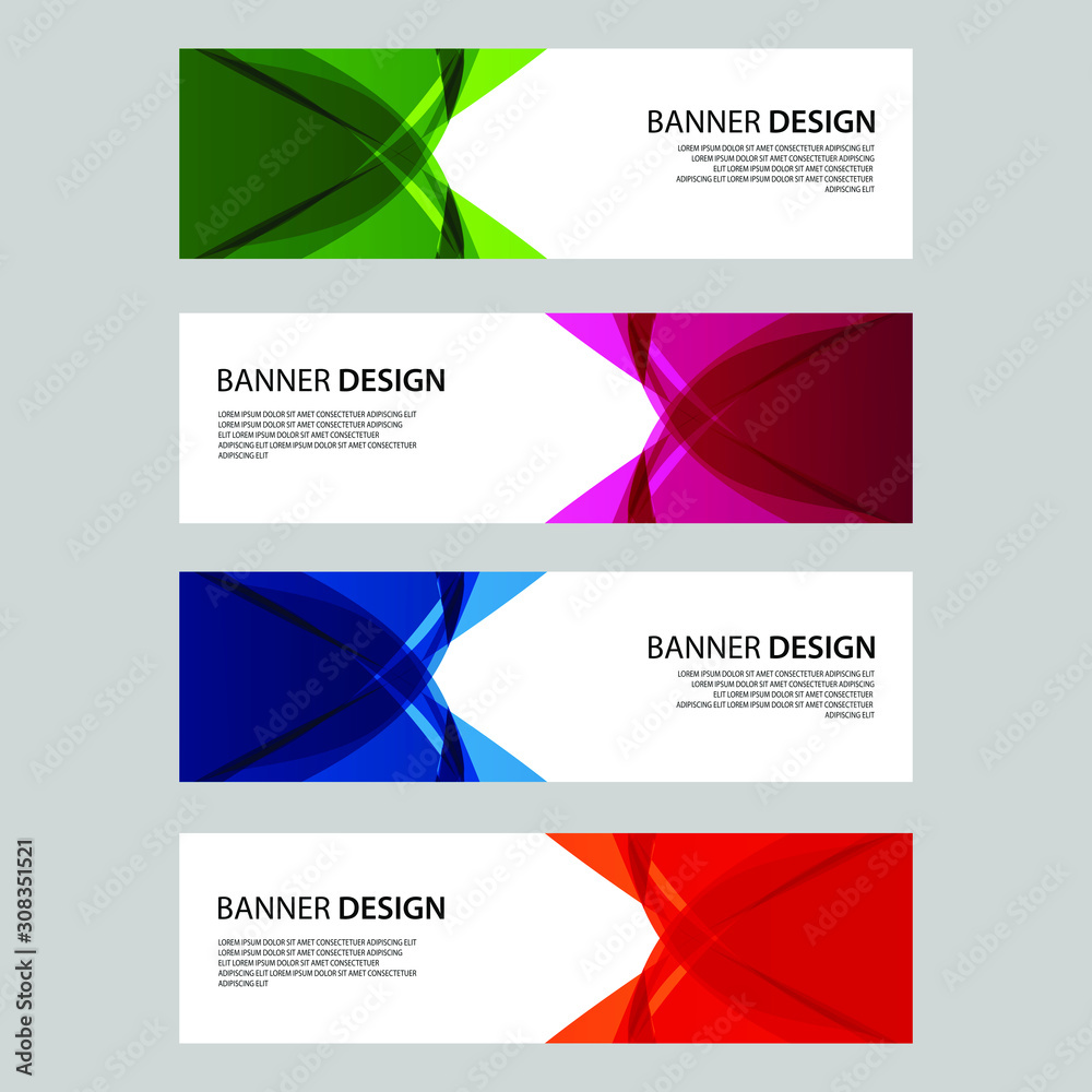 Fototapeta premium Vector Abstract design banner web template