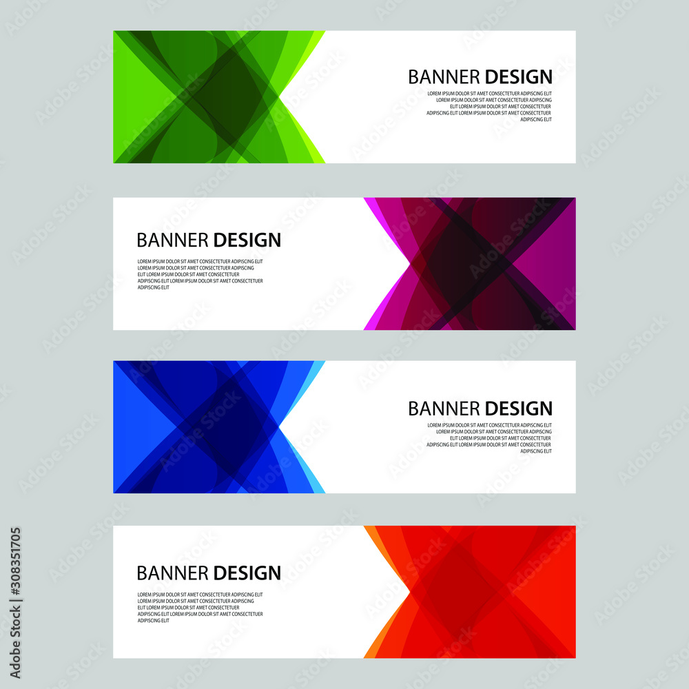 Fototapeta premium Vector Abstract design banner web template