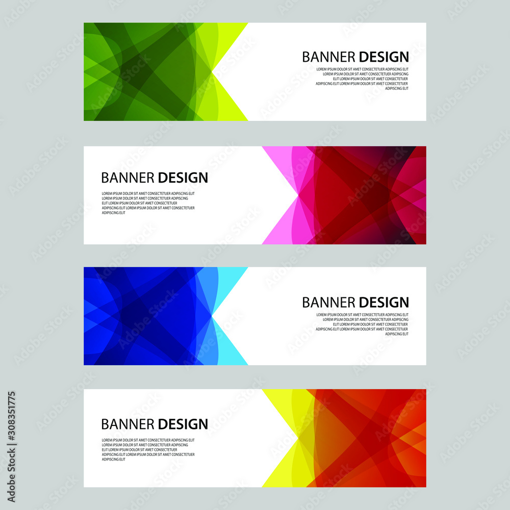 Fototapeta premium Vector Abstract design banner web template
