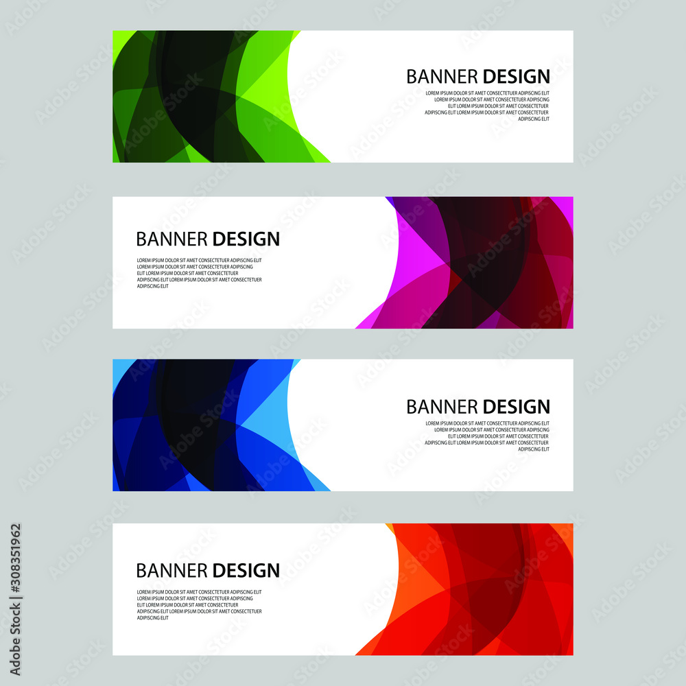 Fototapeta premium Vector Abstract design banner web template