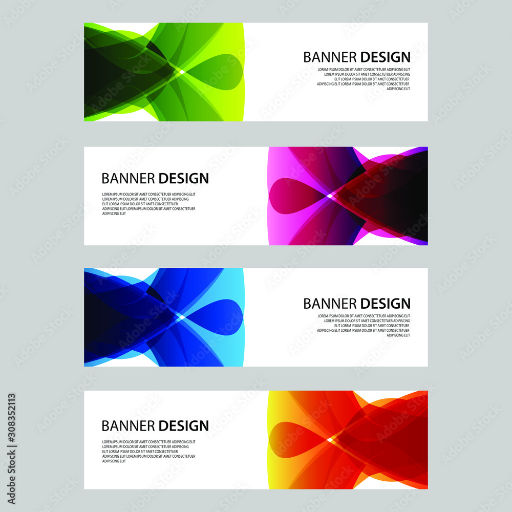 Fototapeta premium Vector Abstract design banner web template