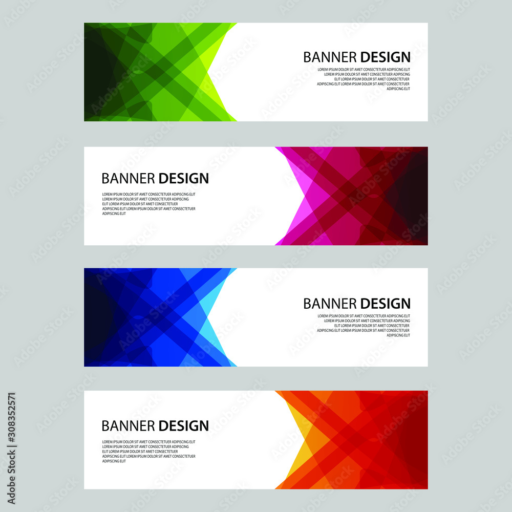 Fototapeta premium Vector Abstract design banner web template