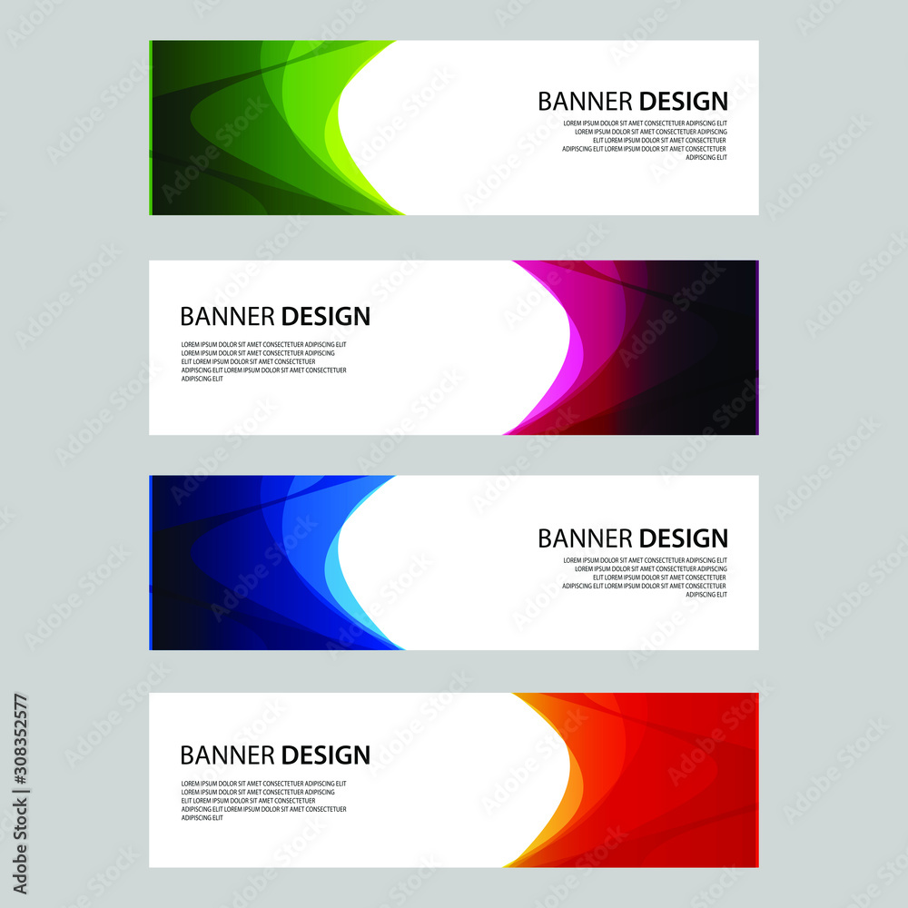 Fototapeta premium Vector Abstract design banner web template