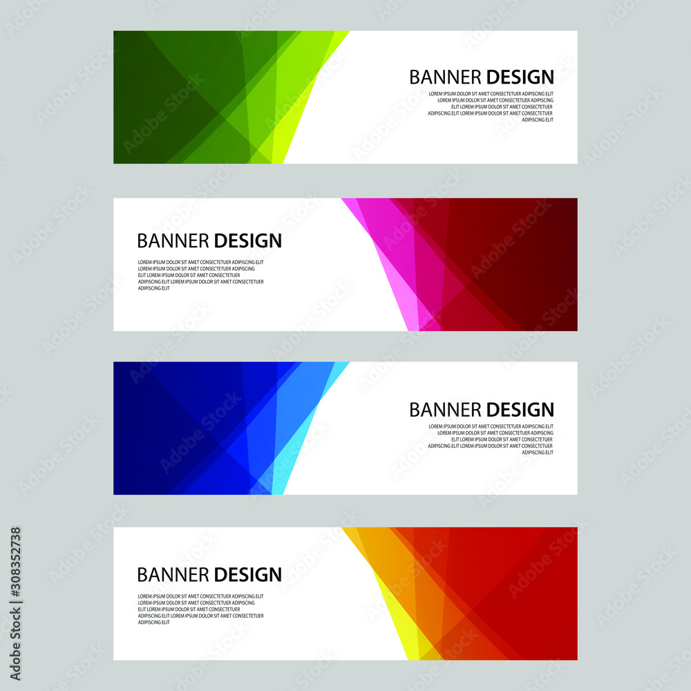 Fototapeta premium Vector Abstract design banner web template