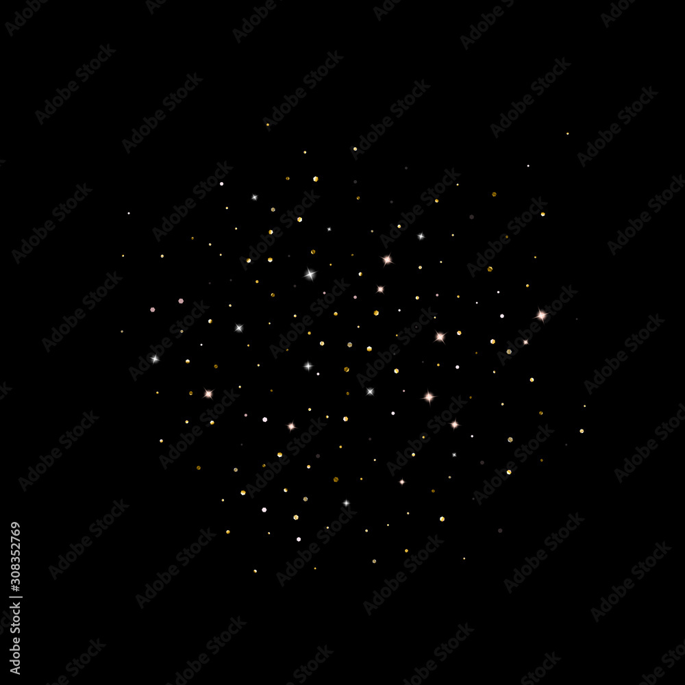 Gold Glitter Stars. Luxury Shiny Confetti. Gold Glitter Stars. Luxury Shiny Confetti.
