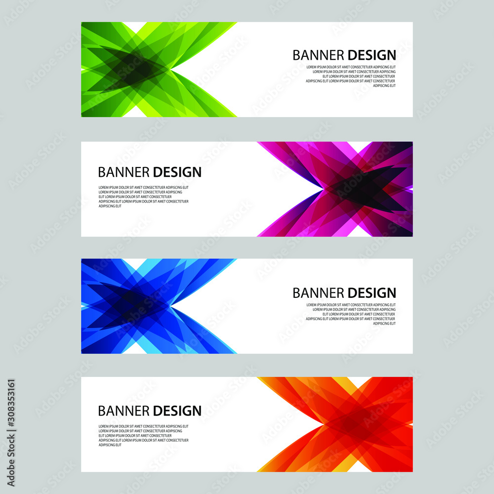 Fototapeta premium Vector Abstract design banner web template