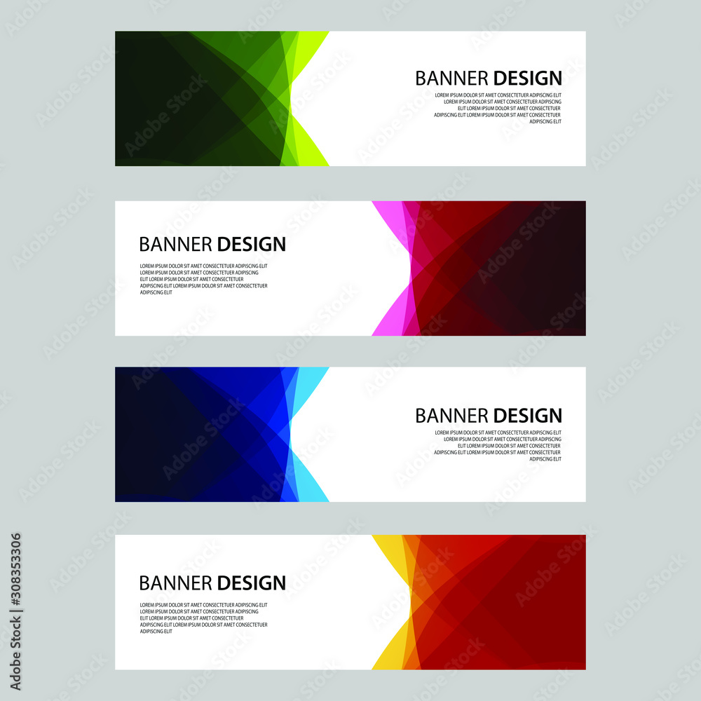 Fototapeta premium Vector Abstract design banner web template