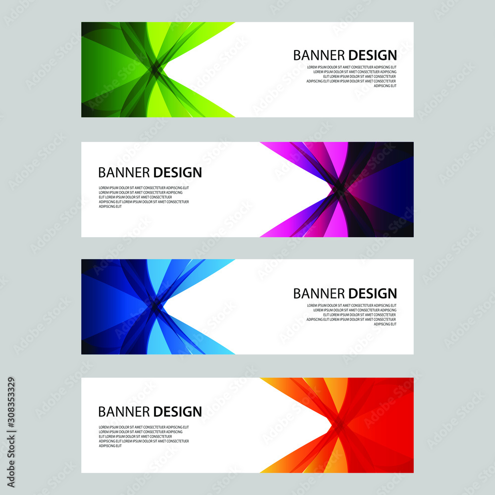 Fototapeta premium Vector Abstract design banner web template