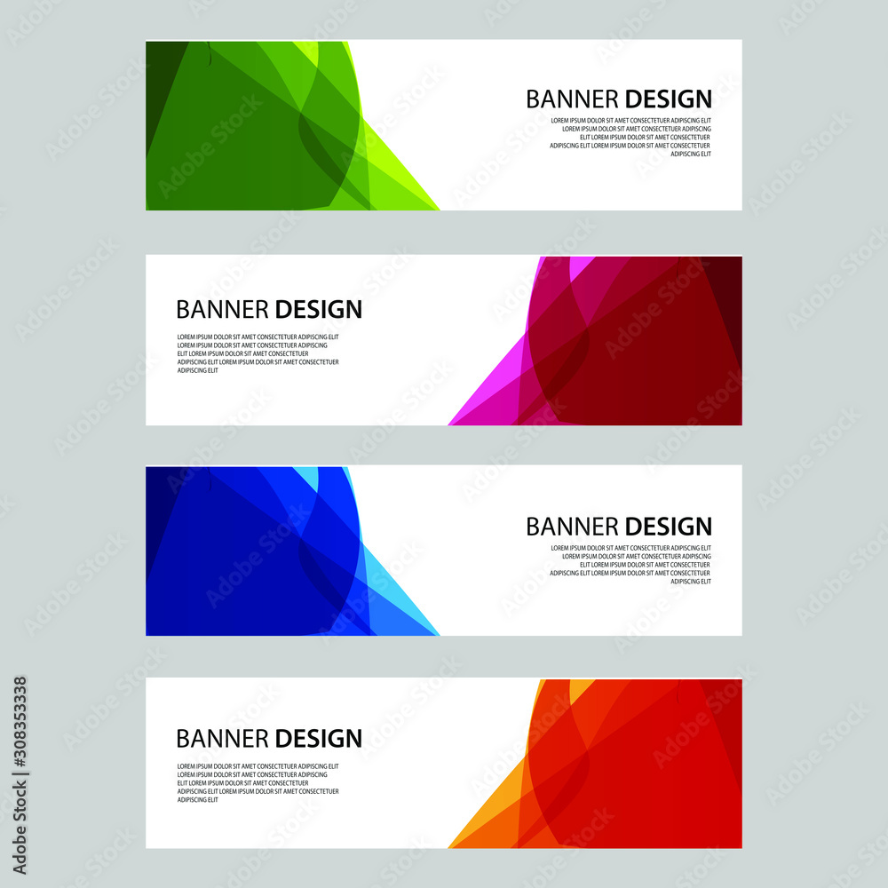 Fototapeta premium Vector Abstract design banner web template