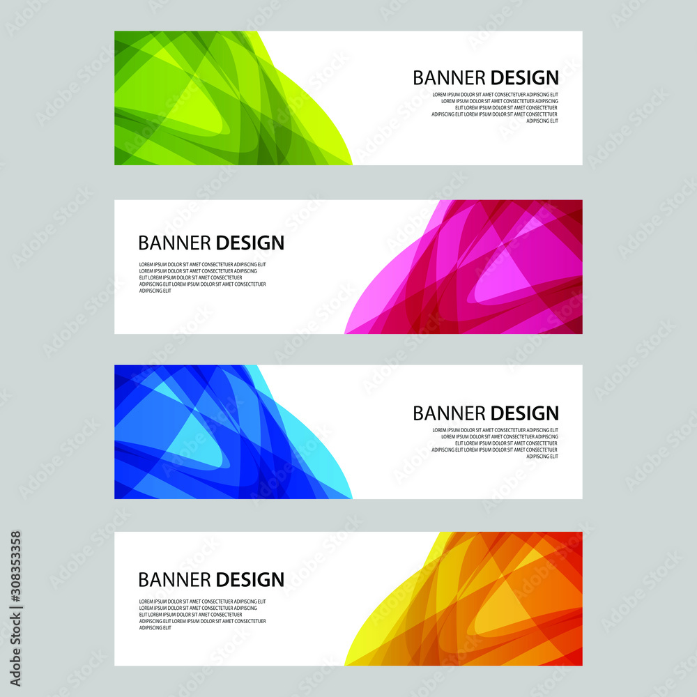 Fototapeta premium Vector Abstract design banner web template