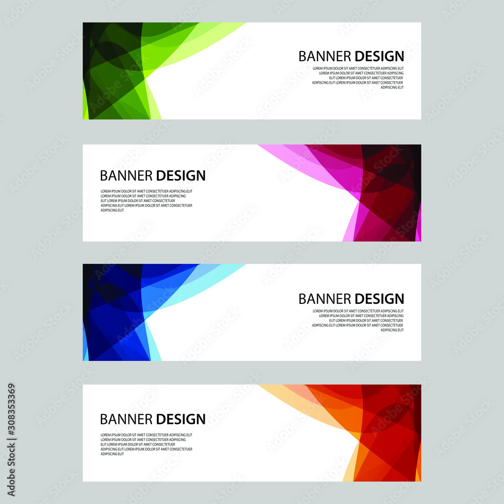 Fototapeta premium Vector Abstract design banner web template