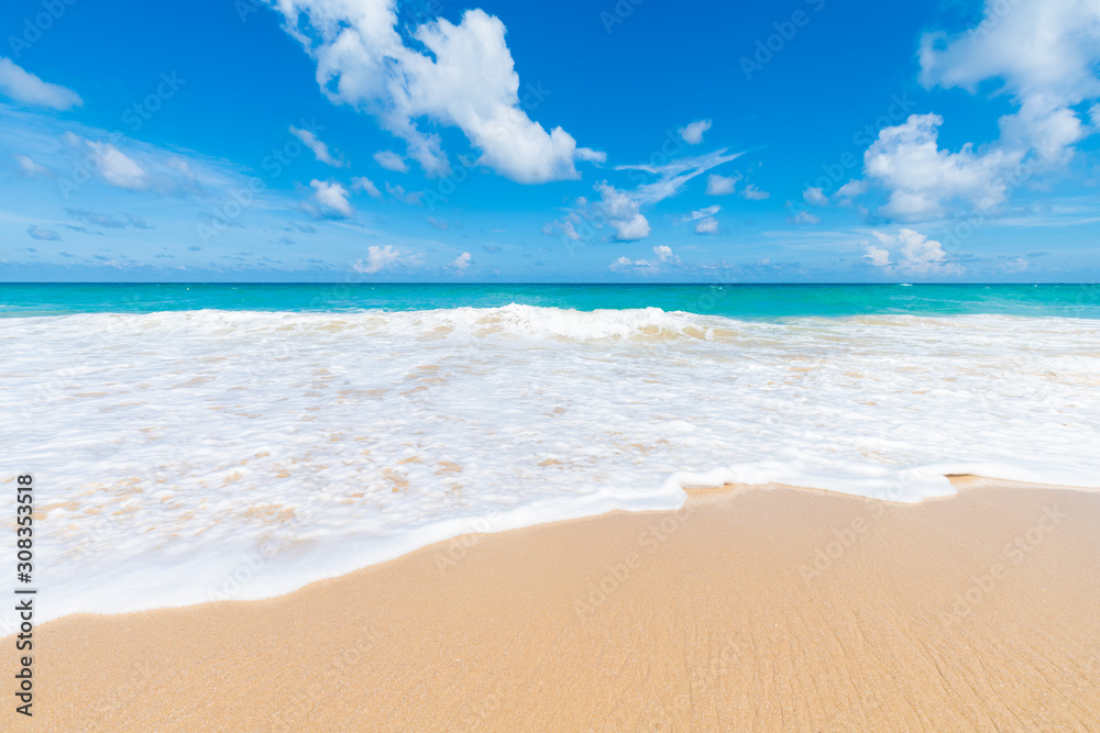 Sea wave beach sunny day Andaman sea