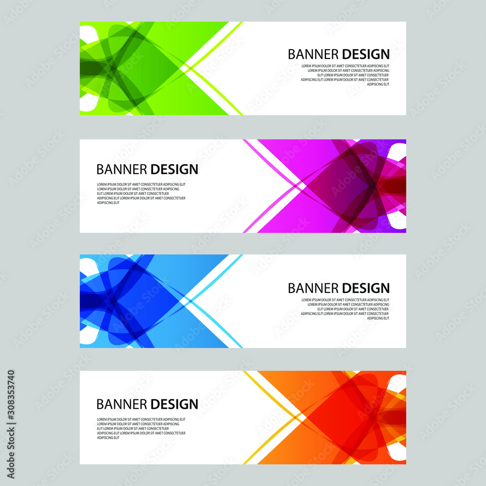 Fototapeta premium Vector Abstract design banner web template