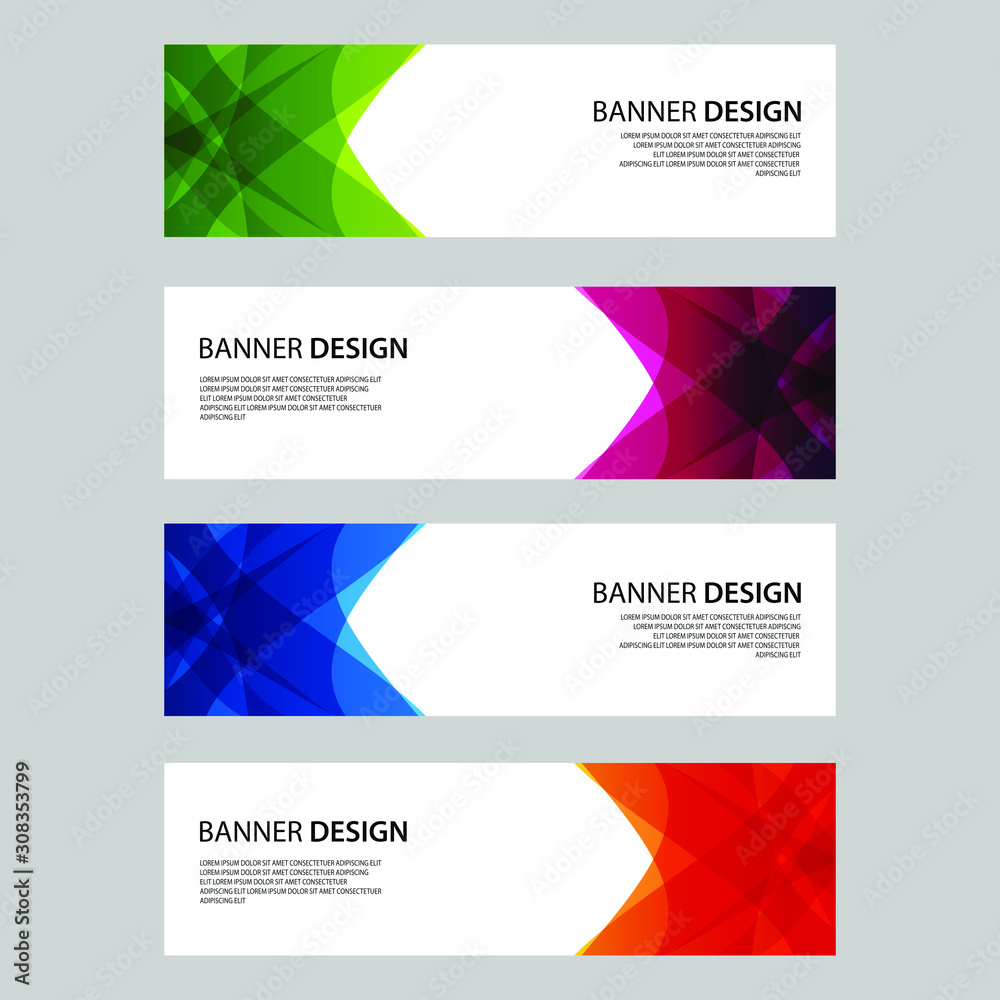 Fototapeta premium Vector Abstract design banner web template
