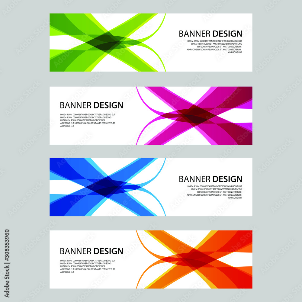 Fototapeta premium Vector Abstract design banner web template