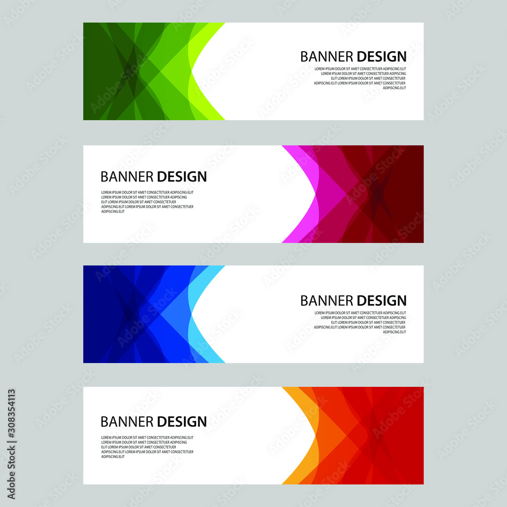 Vector Abstract design banner web template