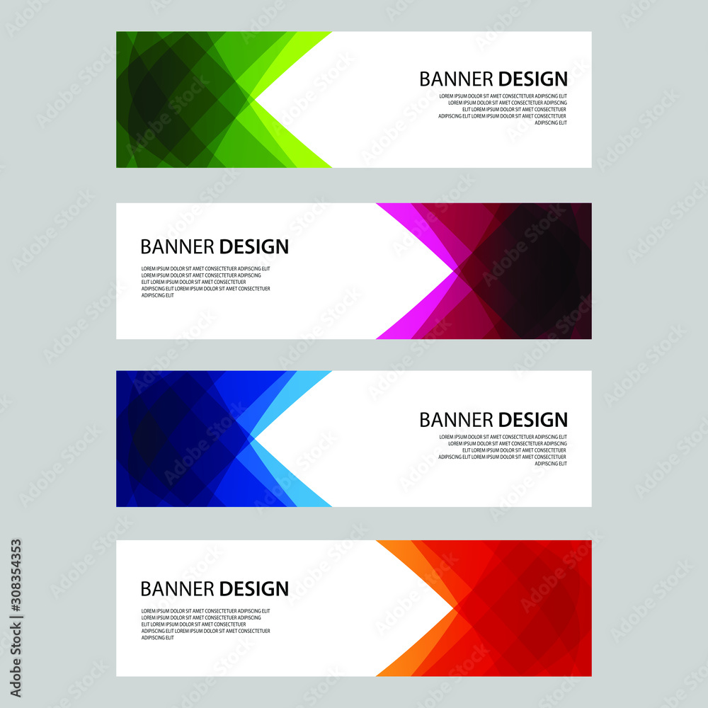 Fototapeta premium Vector Abstract design banner web template