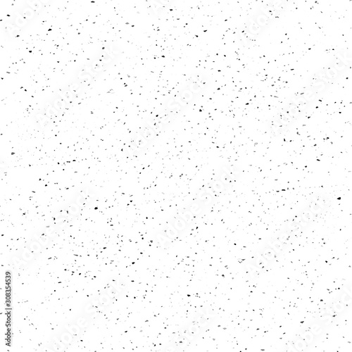 Seamless texture of Black Paint splatter. Grunge white background. photo