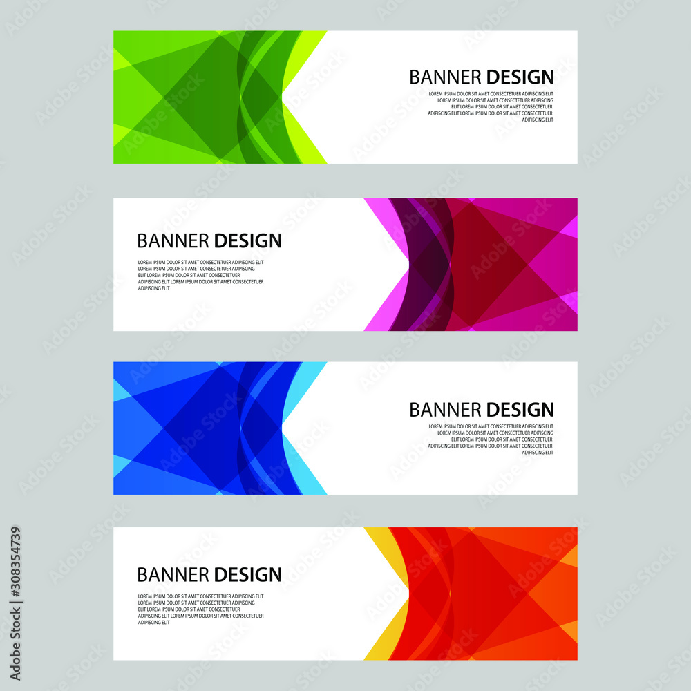 Fototapeta premium Vector Abstract design banner web template