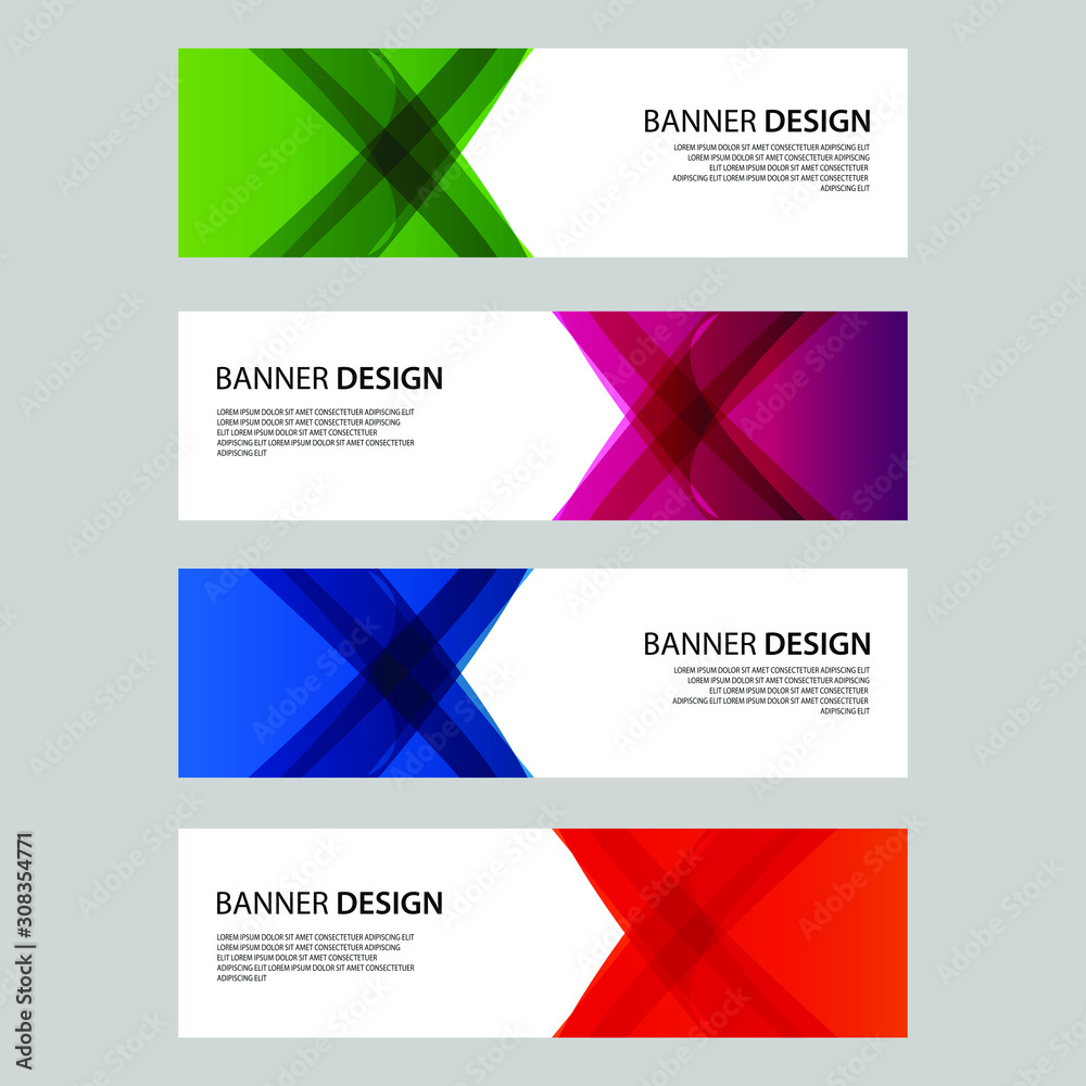 Fototapeta premium Vector Abstract design banner web template