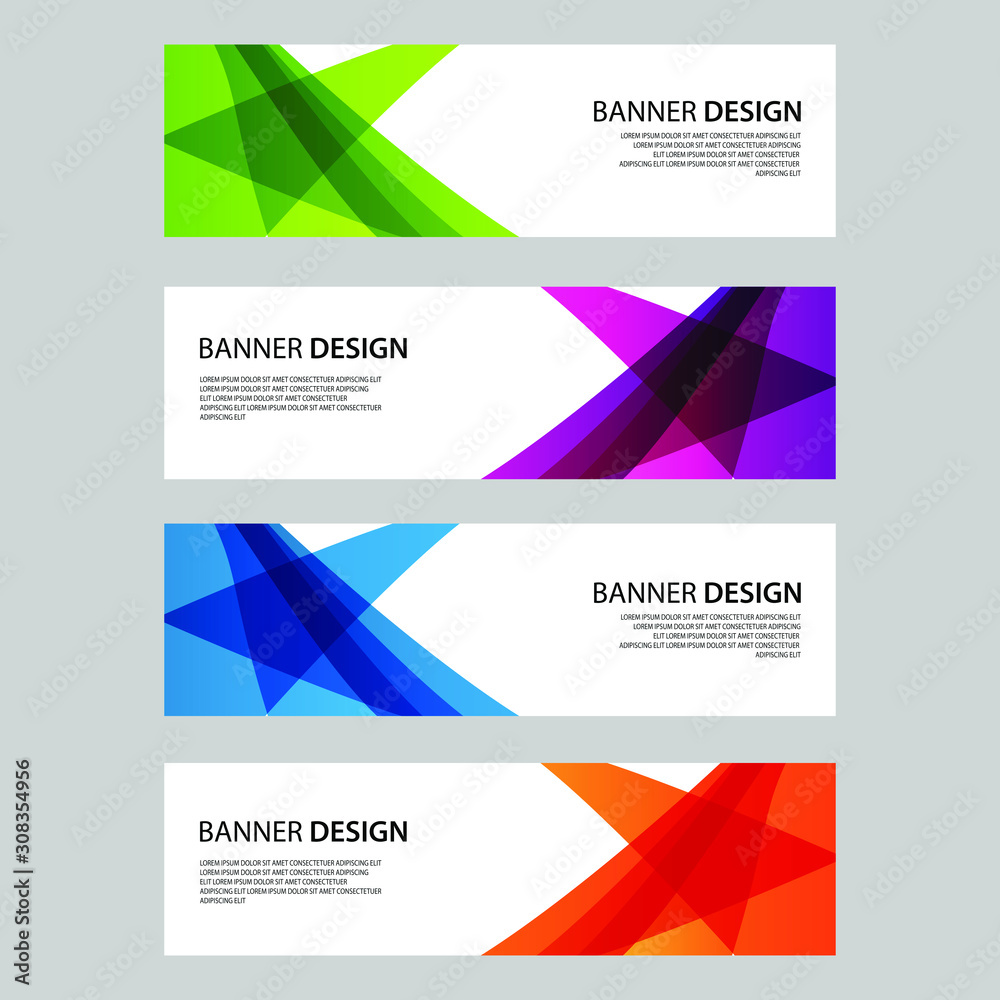 Fototapeta premium Vector Abstract design banner web template