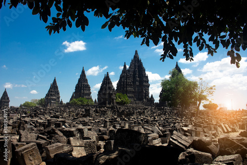 the beauty of Prambanan temple in Jogjakarta  Indonesia