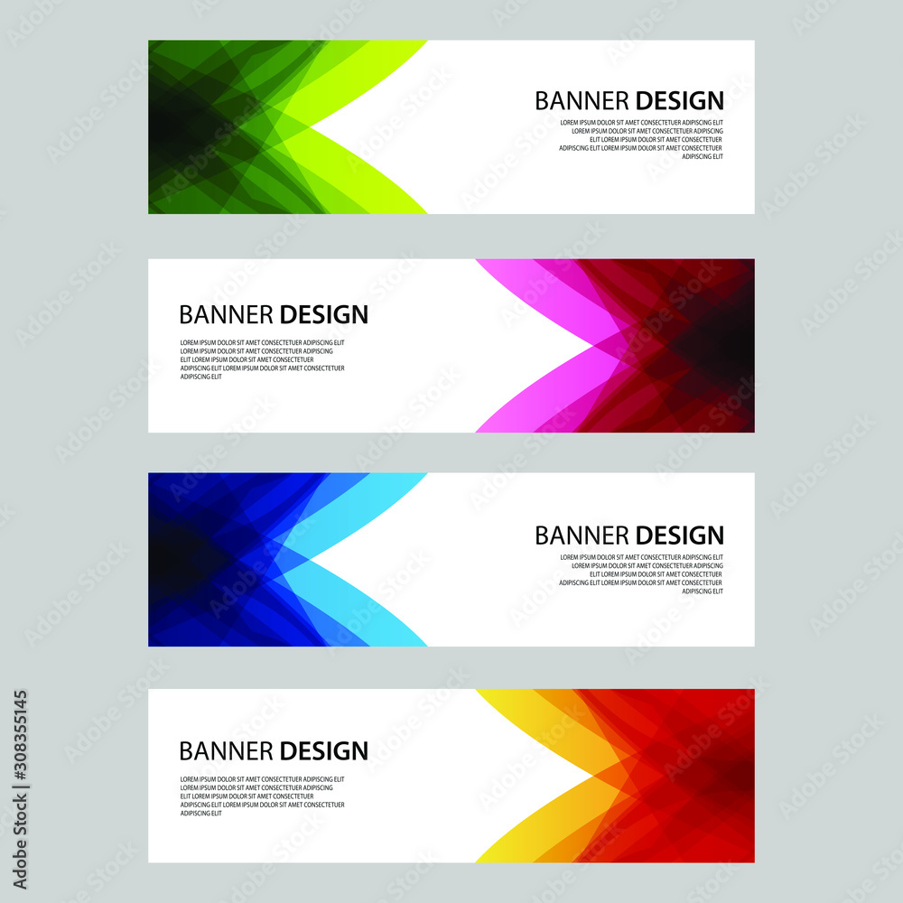 Vector Abstract design banner web template Vector Abstract design banner web template