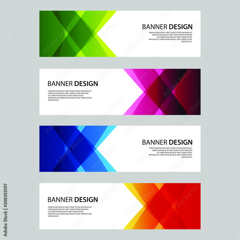 Fototapeta premium Vector Abstract design banner web template