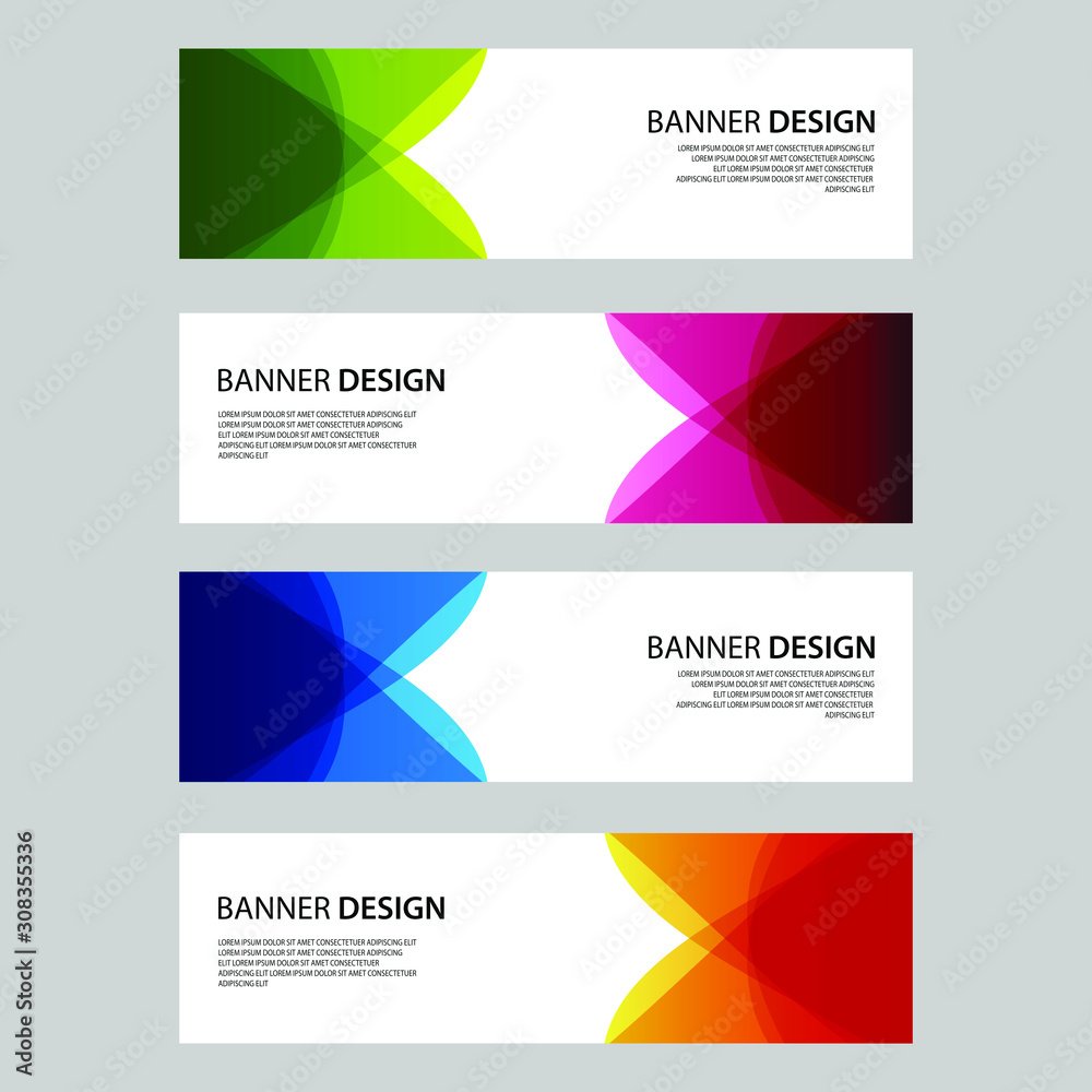 Vector Abstract design banner web template Vector Abstract design banner web template