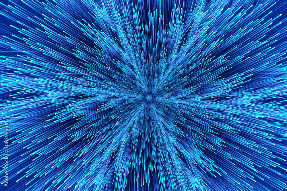 Obraz premium Glowing lines constitute the future of science and technology background