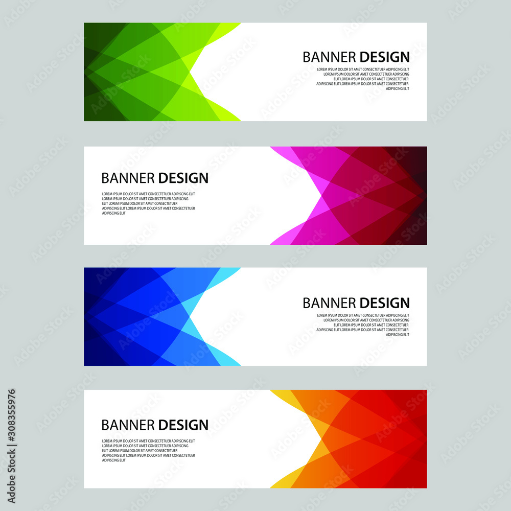 Vector Abstract design banner web template Vector Abstract design banner web template