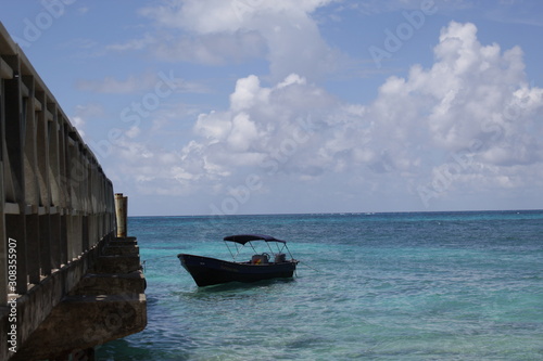 Anclado cerca al muelle