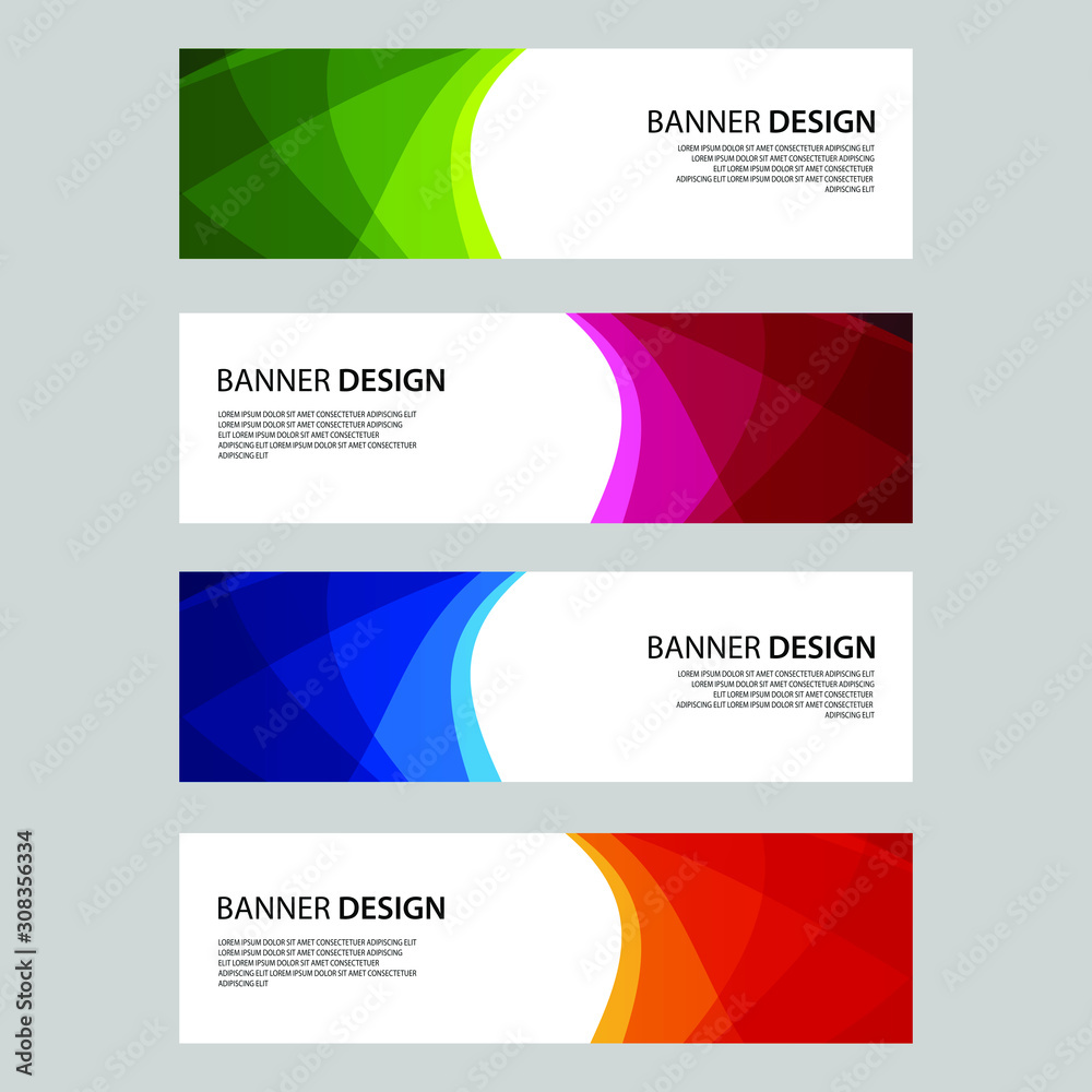 Fototapeta premium Vector Abstract design banner web template
