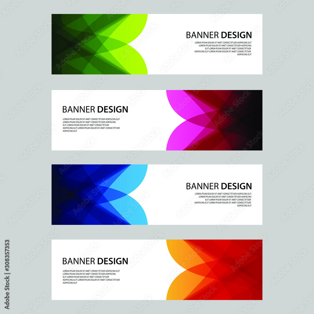 Vector Abstract design banner web template Vector Abstract design banner web template