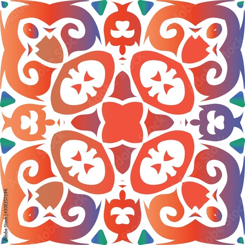Antique talavera tiles patchwork.