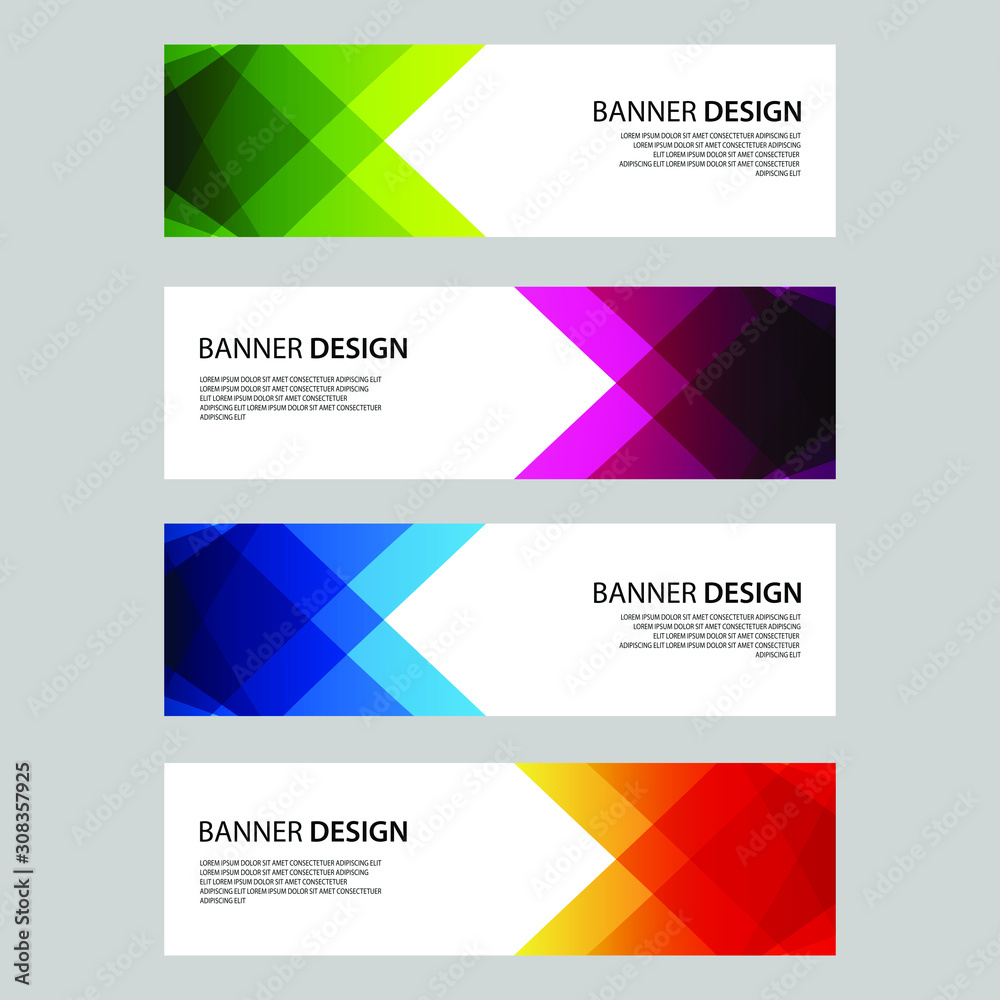 Naklejka premium Vector Abstract design banner web template