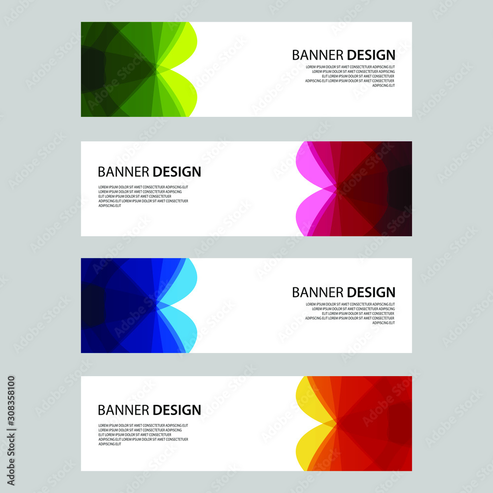 Fototapeta premium Vector Abstract design banner web template