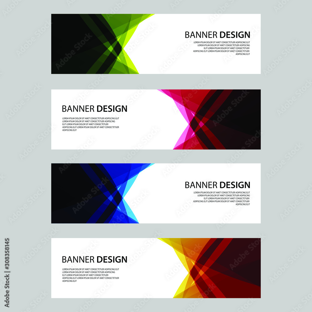 Fototapeta premium Vector Abstract design banner web template