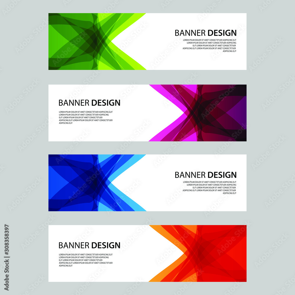 Fototapeta premium Vector Abstract design banner web template