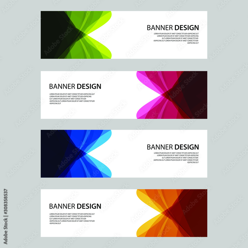 Fototapeta premium Vector Abstract design banner web template